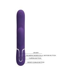 Vibratore Perlita G-Spot 3 In 1 Multifunzione Viola - PRETTY LOVE FLIRTATION - Vibratori Rabbit | erosidea.com