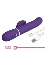 Vibratore Perlita G-Spot 3 In 1 Multifunzione Viola - PRETTY LOVE FLIRTATION - Vibratori Rabbit | erosidea.com