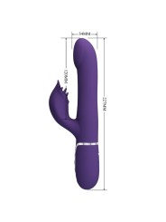 Pretty Love - Zalin Perle Vibratore Rabbit 4 En 1 Viola - PRETTY LOVE FLIRTATION - Vibratori Rabbit | erosidea.com