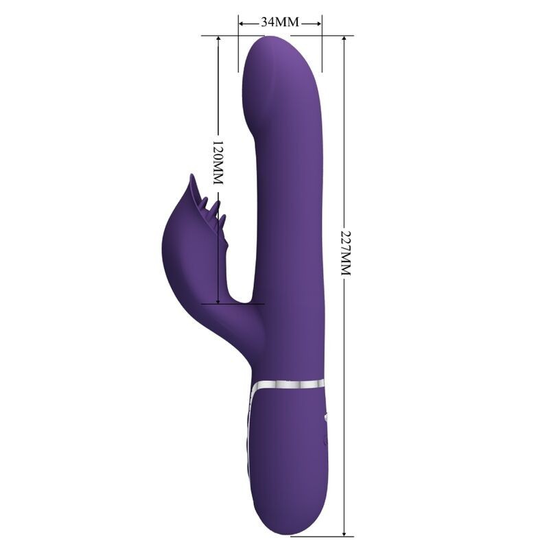 Pretty Love - Zalin Perle Vibratore Rabbit 4 En 1 Viola - PRETTY LOVE FLIRTATION - Vibratori Rabbit | erosidea.com