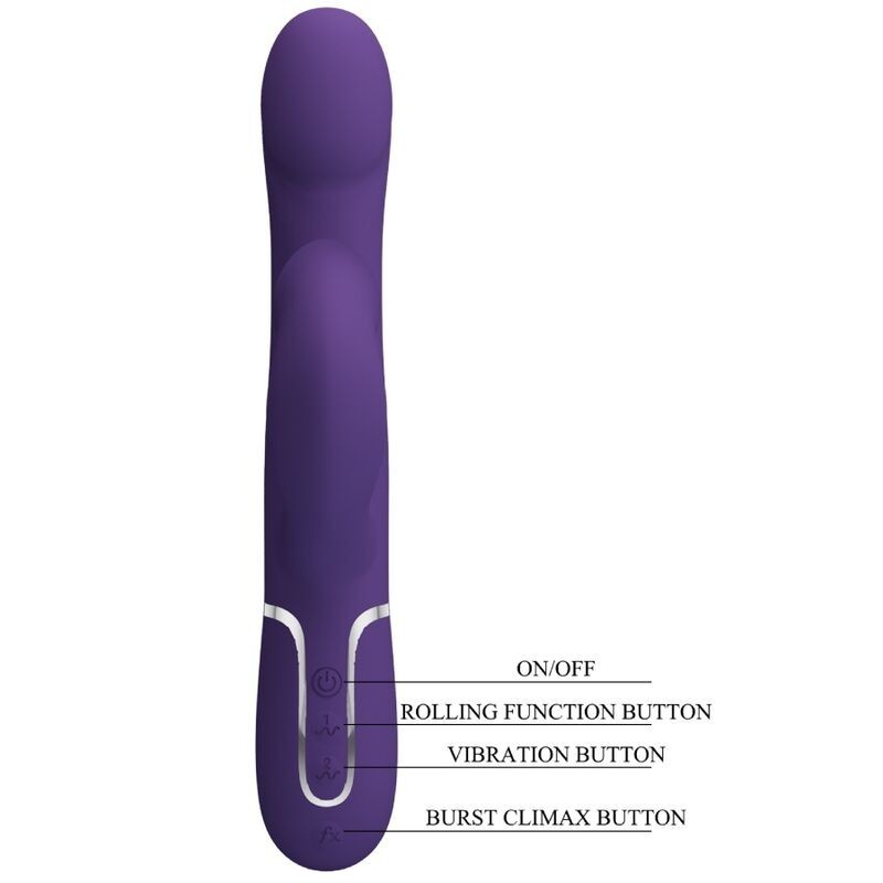Pretty Love - Zalin Perle Vibratore Rabbit 4 En 1 Viola - PRETTY LOVE FLIRTATION - Vibratori Rabbit | erosidea.com