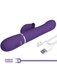 Pretty Love - Zalin Perle Vibratore Rabbit 4 En 1 Viola - PRETTY LOVE FLIRTATION - Vibratori Rabbit | erosidea.com