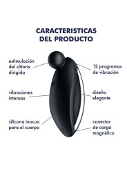 Vibratore Spot On 2 Lay-On Nero - SATISFYER VIBRATOR - Vibratori punto G | erosidea.com