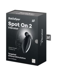 Vibratore Spot On 2 Lay-On Nero - SATISFYER VIBRATOR - Vibratori punto G | erosidea.com
