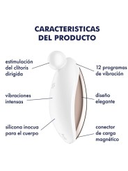 Spot On 2 Vibratore Lay-On Bianco - SATISFYER VIBRATOR - Vibratori punto G | erosidea.com