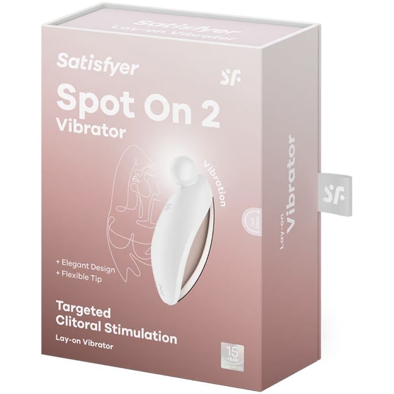Spot On 2 Vibratore Lay-On Bianco - SATISFYER VIBRATOR - Vibratori punto G | erosidea.com