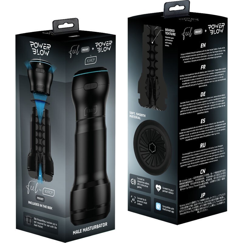 Masturbatore Feel Pocket Maschile Power Blow - Kiiroo - Masturbatori Orali | erosidea.com