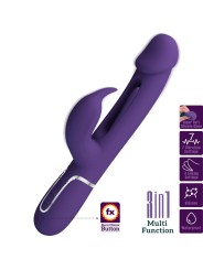 Vibratore Multifunzione Kampas Rabbit 3 In 1 Con Lingua Viola - PRETTY LOVE FLIRTATION - Vibratori Rabbit | erosidea.com