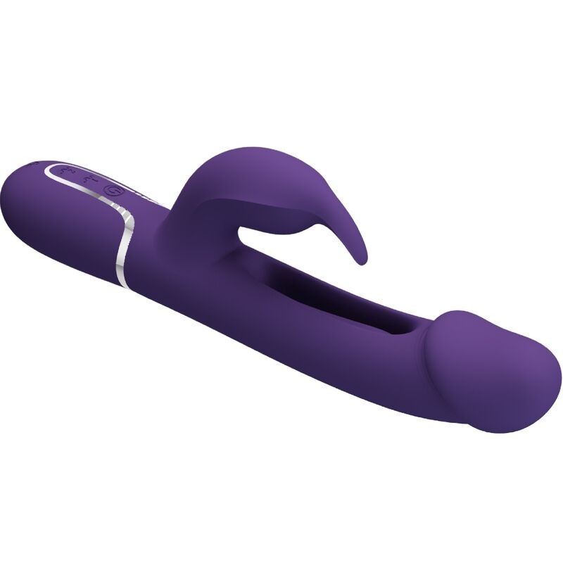 Vibratore Multifunzione Kampas Rabbit 3 In 1 Con Lingua Viola - PRETTY LOVE FLIRTATION - Vibratori Rabbit | erosidea.com