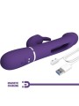 Vibratore Multifunzione Kampas Rabbit 3 In 1 Con Lingua Viola - PRETTY LOVE FLIRTATION - Vibratori Rabbit | erosidea.com