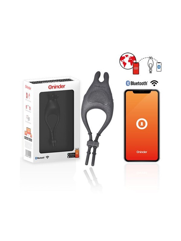 Vibratore Oninder Anello Regolabile Ricaricabile Pampa Con Stimolatore Clitoride Con App Gratuita - - Anelli Fallici | erosidea.com