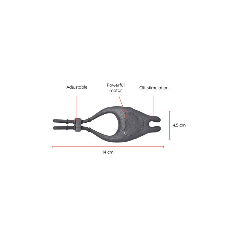 Vibratore Oninder Anello Regolabile Ricaricabile Pampa Con Stimolatore Clitoride Con App Gratuita - - Anelli Fallici | erosidea.com