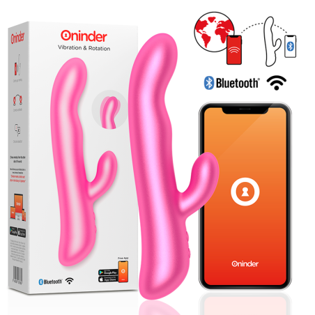 Oninder - Oslo Vibrazione E Rotazione Rosa - App Gratuita - ONINDER - Vibratori con App | erosidea.com