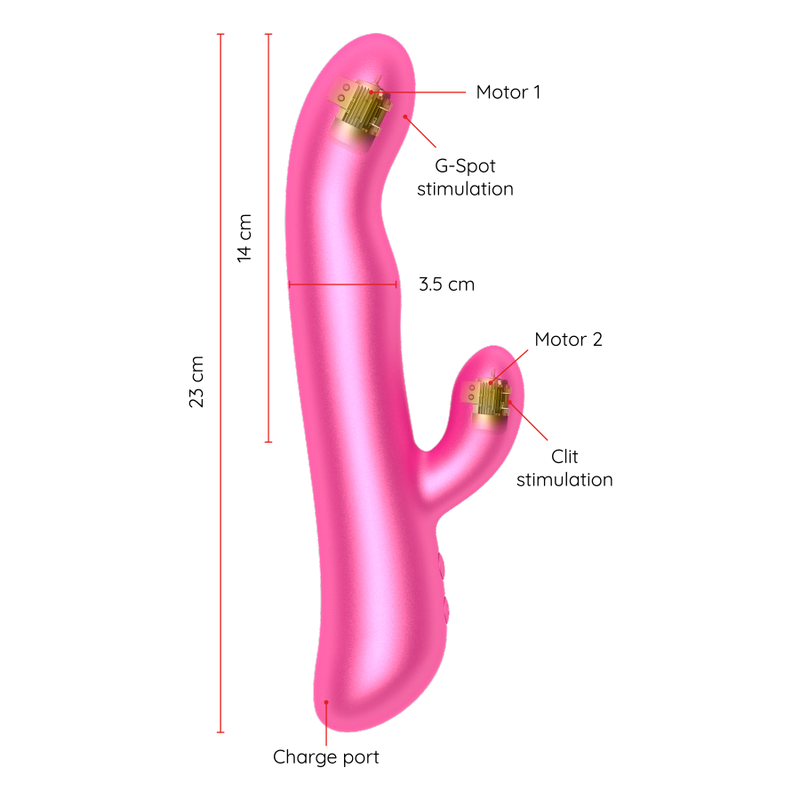 Oninder - Oslo Vibrazione E Rotazione Rosa - App Gratuita - ONINDER - Vibratori con App | erosidea.com