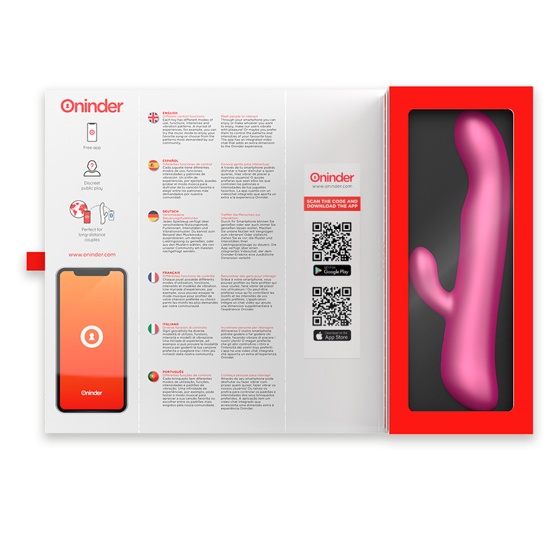 Oninder - Oslo Vibrazione E Rotazione Rosa - App Gratuita - ONINDER - Vibratori con App | erosidea.com