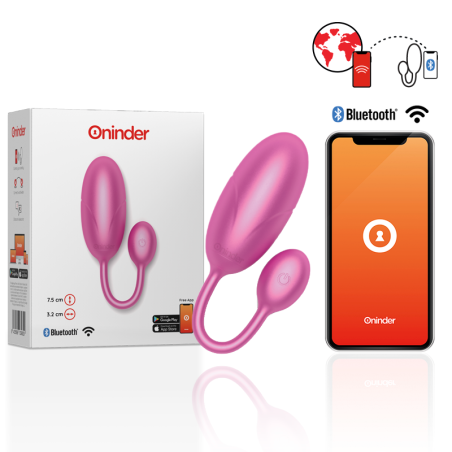 Oninder - Uovo Vibrante Tokyo Rosa 75 X 32 Cm App Gratuita - ONINDER - Vibratori con App | erosidea.com