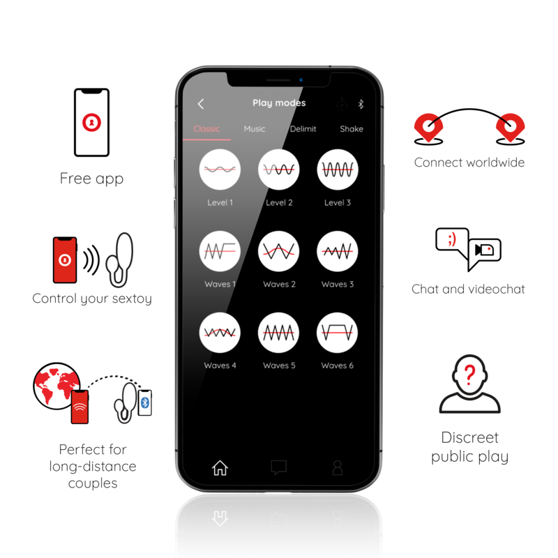 Oninder - Uovo Vibrante Tokyo Nero 75 X 32 Cm App Gratuita - ONINDER - Vibratori con App | erosidea.com