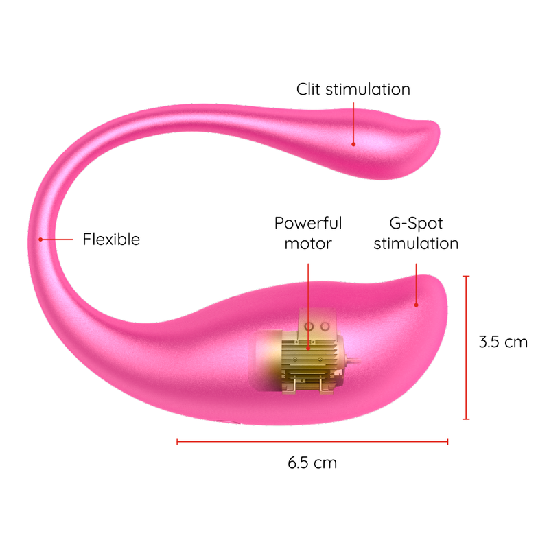 Oninder - Uovo Vibrante Nairobi Rosa - App Gratuita - ONINDER - Vibratori con App | erosidea.com