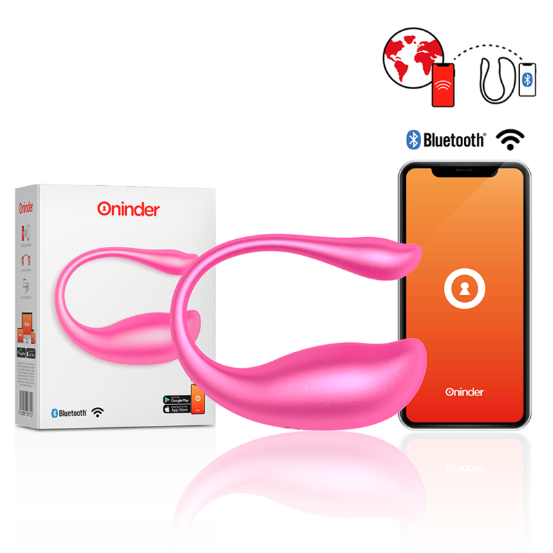 Oninder - Uovo Vibrante Nairobi Rosa - App Gratuita - ONINDER - Vibratori con App | erosidea.com