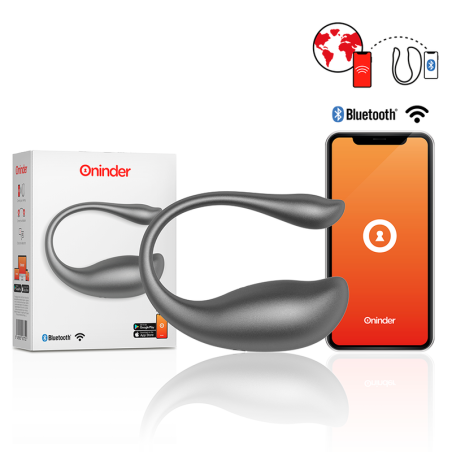 Oninder - Uovo Vibrante Nairobi Nero - App Gratuita - ONINDER - Vibratori con App | erosidea.com