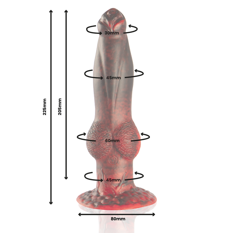 Epic - Prometheus Dildo Titan In Fiamme Telecomando Ricaricabile - EPIC - Dildo Speciali | erosidea.com
