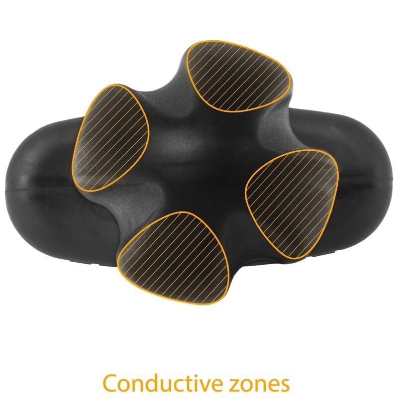 Electrastim - Tartarus Plug Anale Quadripolare In Silicone Nero - ELECTRASTIM - Plug e Catene Anali | erosidea.com