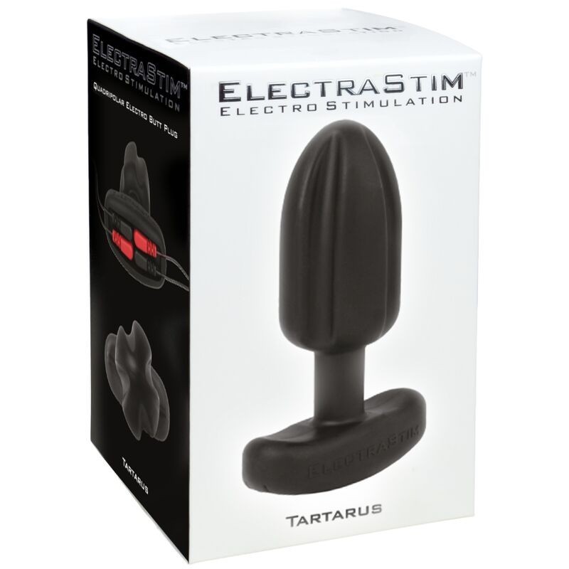 Electrastim - Tartarus Plug Anale Quadripolare In Silicone Nero - ELECTRASTIM - Plug e Catene Anali | erosidea.com