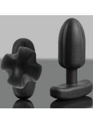 Electrastim - Tartarus Plug Anale Quadripolare In Silicone Nero - ELECTRASTIM - Plug e Catene Anali | erosidea.com