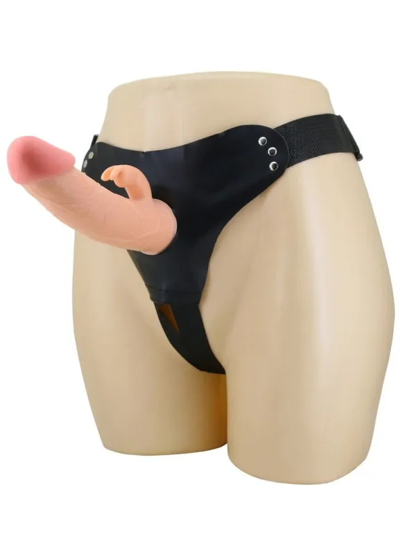 Mavis Harness Slip Universale Con Dildo 19 Cm Naturale - PRETTY LOVE - Strap-on e Imbracature | erosidea.com