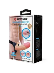 Mavis Harness Slip Universale Con Dildo 19 Cm Naturale - PRETTY LOVE - Strap-on e Imbracature | erosidea.com