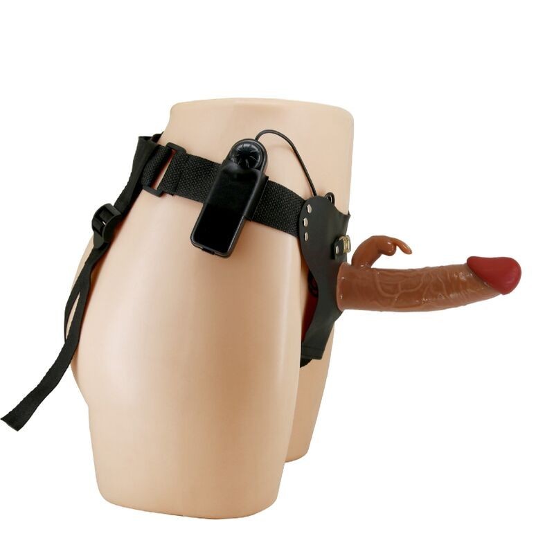 Marion Harness Slip Universale Con Dildo Vibrante 19 Cm Marrone - PRETTY LOVE - Strap-on e Imbracature | erosidea.com
