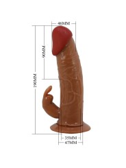 Marion Harness Slip Universale Con Dildo Vibrante 19 Cm Marrone - PRETTY LOVE - Strap-on e Imbracature | erosidea.com