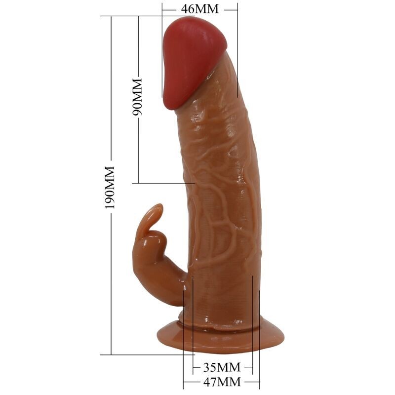 Marion Harness Slip Universale Con Dildo Vibrante 19 Cm Marrone - PRETTY LOVE - Strap-on e Imbracature | erosidea.com