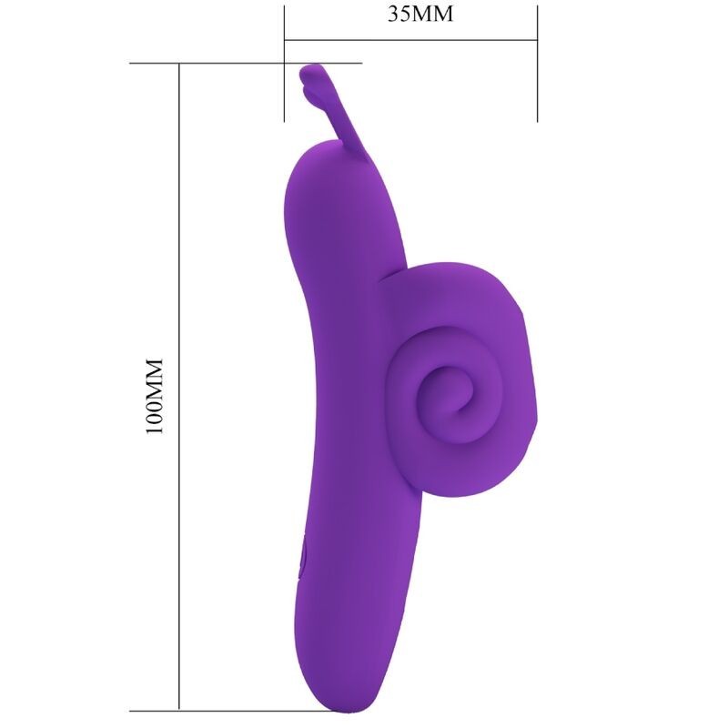 Snail Potente Stimolatore Delle Dita Viola - PRETTY LOVE - Stimolatori | erosidea.com