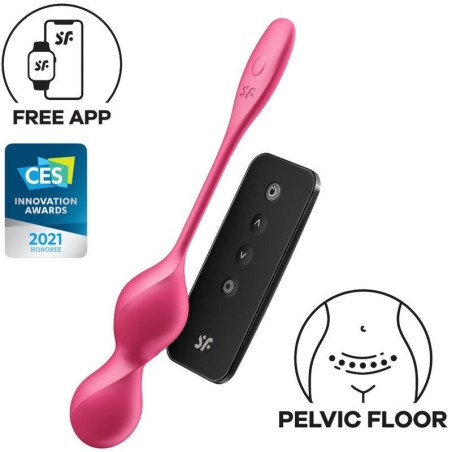 Love Birds 2 Sfere Kegel Vibranti + App Gratuita - SATISFYER BALLS - Vibratori con App | erosidea.com