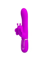 Vibratore Multifunzione Rabbit 4 In 1 Farfalla Fucsia - PRETTY LOVE FLIRTATION - Vibratori Rabbit | erosidea.com