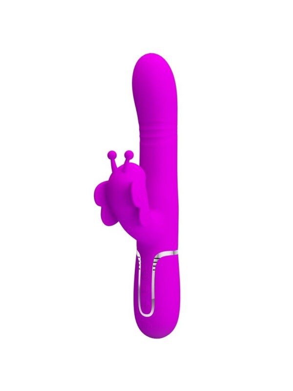 Vibratore Multifunzione Rabbit 4 In 1 Farfalla Fucsia - PRETTY LOVE FLIRTATION - Vibratori Rabbit | erosidea.com