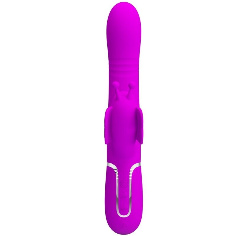 Vibratore Multifunzione Rabbit 4 In 1 Farfalla Fucsia - PRETTY LOVE FLIRTATION - Vibratori Rabbit | erosidea.com