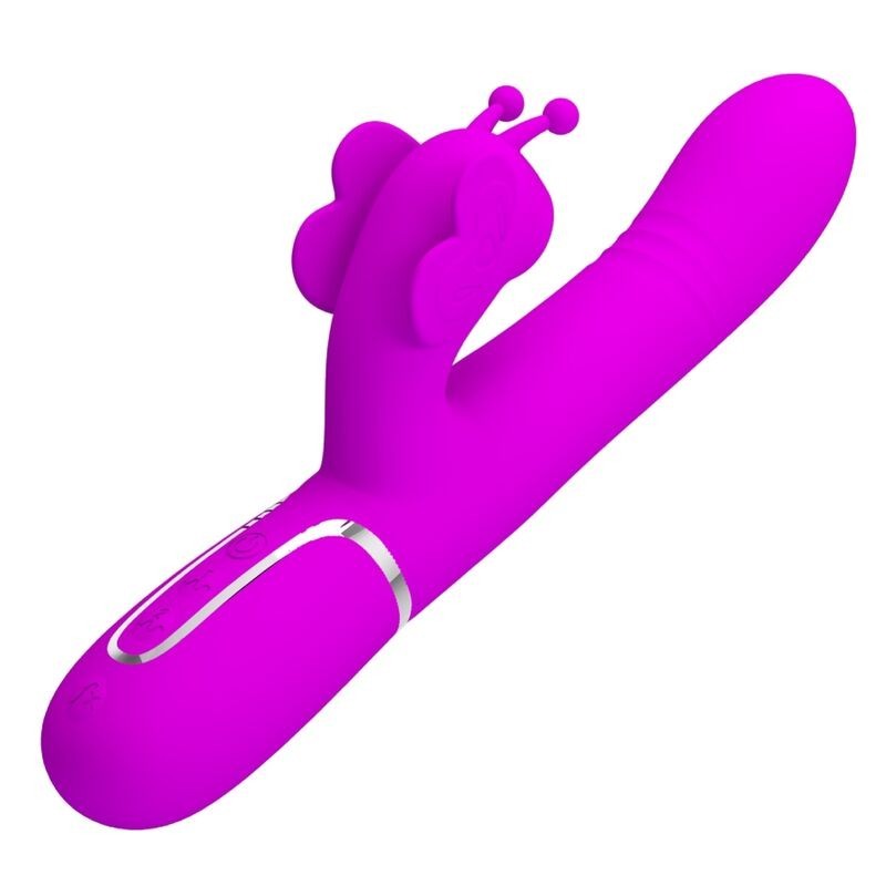 Vibratore Multifunzione Rabbit 4 In 1 Farfalla Fucsia - PRETTY LOVE FLIRTATION - Vibratori Rabbit | erosidea.com
