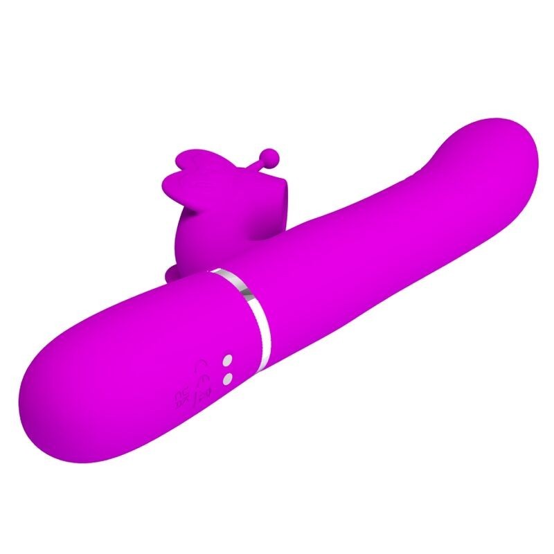 Vibratore Multifunzione Rabbit 4 In 1 Farfalla Fucsia - PRETTY LOVE FLIRTATION - Vibratori Rabbit | erosidea.com
