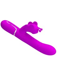 Vibratore Multifunzione Rabbit 4 In 1 Farfalla Fucsia - PRETTY LOVE FLIRTATION - Vibratori Rabbit | erosidea.com