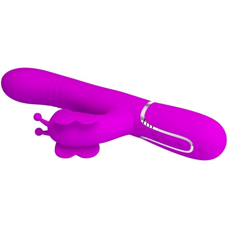 Vibratore Multifunzione Rabbit 4 In 1 Farfalla Fucsia - PRETTY LOVE FLIRTATION - Vibratori Rabbit | erosidea.com