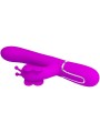 Vibratore Multifunzione Rabbit 4 In 1 Farfalla Fucsia - PRETTY LOVE FLIRTATION - Vibratori Rabbit | erosidea.com