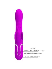 Vibratore Multifunzione Rabbit 4 In 1 Farfalla Fucsia - PRETTY LOVE FLIRTATION - Vibratori Rabbit | erosidea.com
