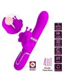 Vibratore Multifunzione Rabbit 4 In 1 Farfalla Fucsia - PRETTY LOVE FLIRTATION - Vibratori Rabbit | erosidea.com