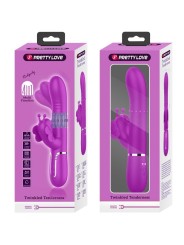 Vibratore Multifunzione Rabbit 4 In 1 Farfalla Fucsia - PRETTY LOVE FLIRTATION - Vibratori Rabbit | erosidea.com