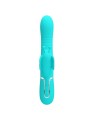 Vibratore Multifunzione Rabbit 4 In 1 Farfalla Verde Acqua - PRETTY LOVE FLIRTATION - Vibratori Rabbit | erosidea.com