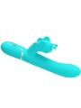 Vibratore Multifunzione Rabbit 4 In 1 Farfalla Verde Acqua - PRETTY LOVE FLIRTATION - Vibratori Rabbit | erosidea.com