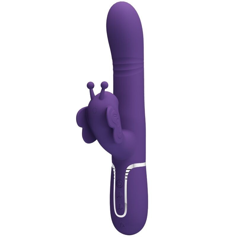 Pretty Love - Vibratore Multifunzione Rabbit 4 In 1 Farfalla Viola - PRETTY LOVE FLIRTATION - Vibratori Rabbit | erosidea.com