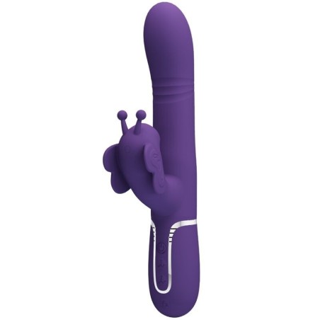 Pretty Love - Vibratore Multifunzione Rabbit 4 In 1 Farfalla Viola - PRETTY LOVE FLIRTATION - Vibratori Rabbit | erosidea.com